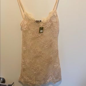 BRAND NEW PALE PINK LACE TOP